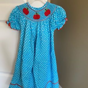 School smocked dress